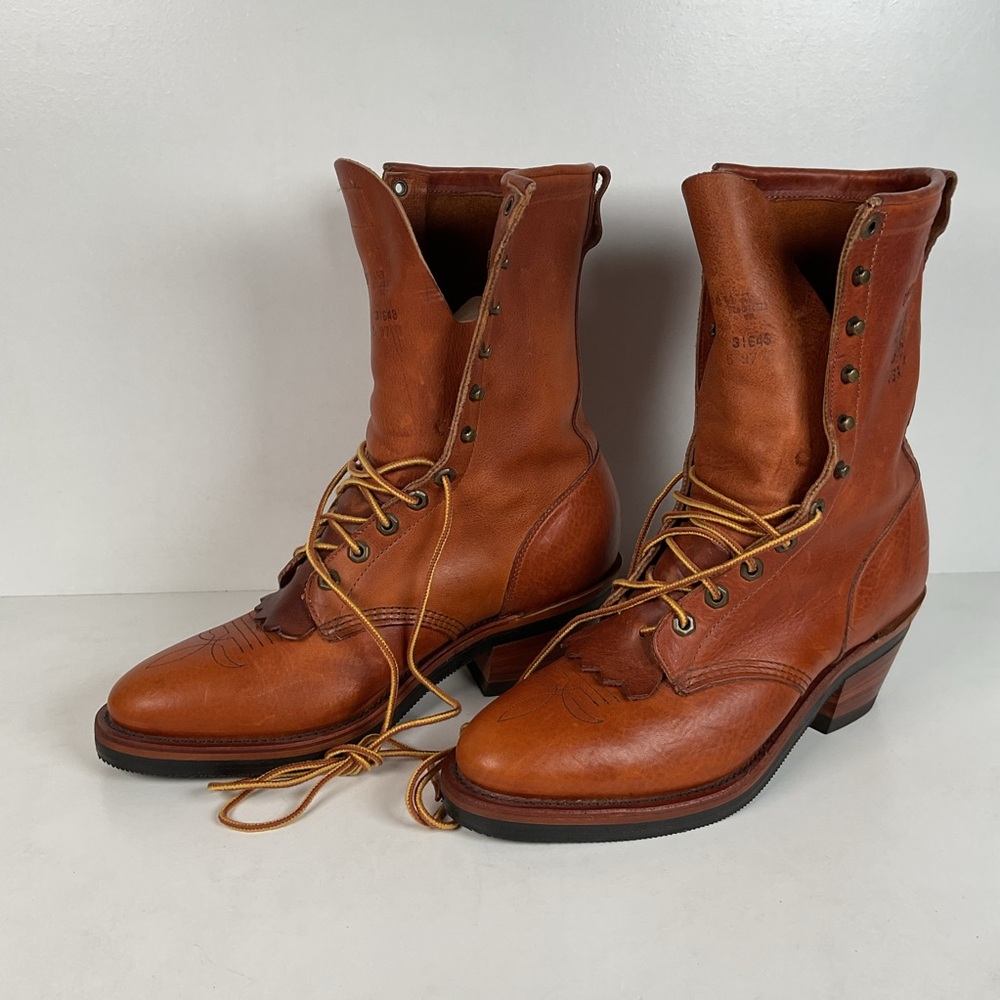 Vintage Chippewa Kiltie Packer Boots | USA Made | Men’s 9 D